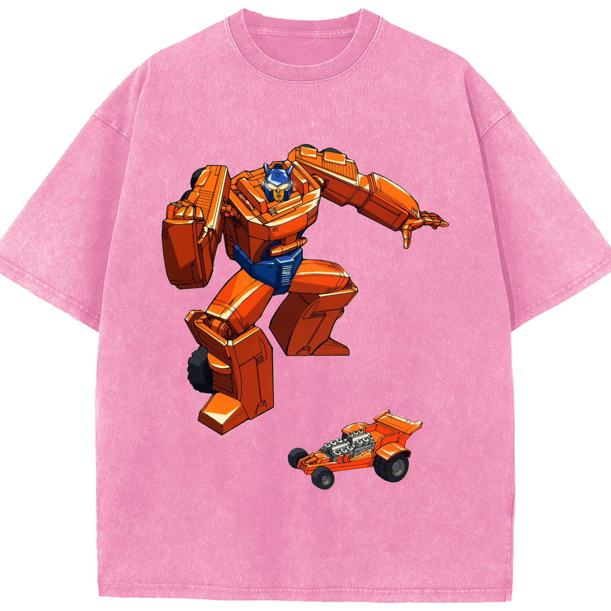（画像用）  綿100% ヴィンテージ風 半袖Tシャツ（フロントプリント）